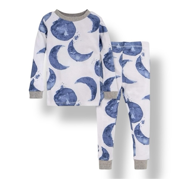 Burt’s Bees | Hello Moon Long Sleeve Pajama Set (2T) - Picture 1 of 5